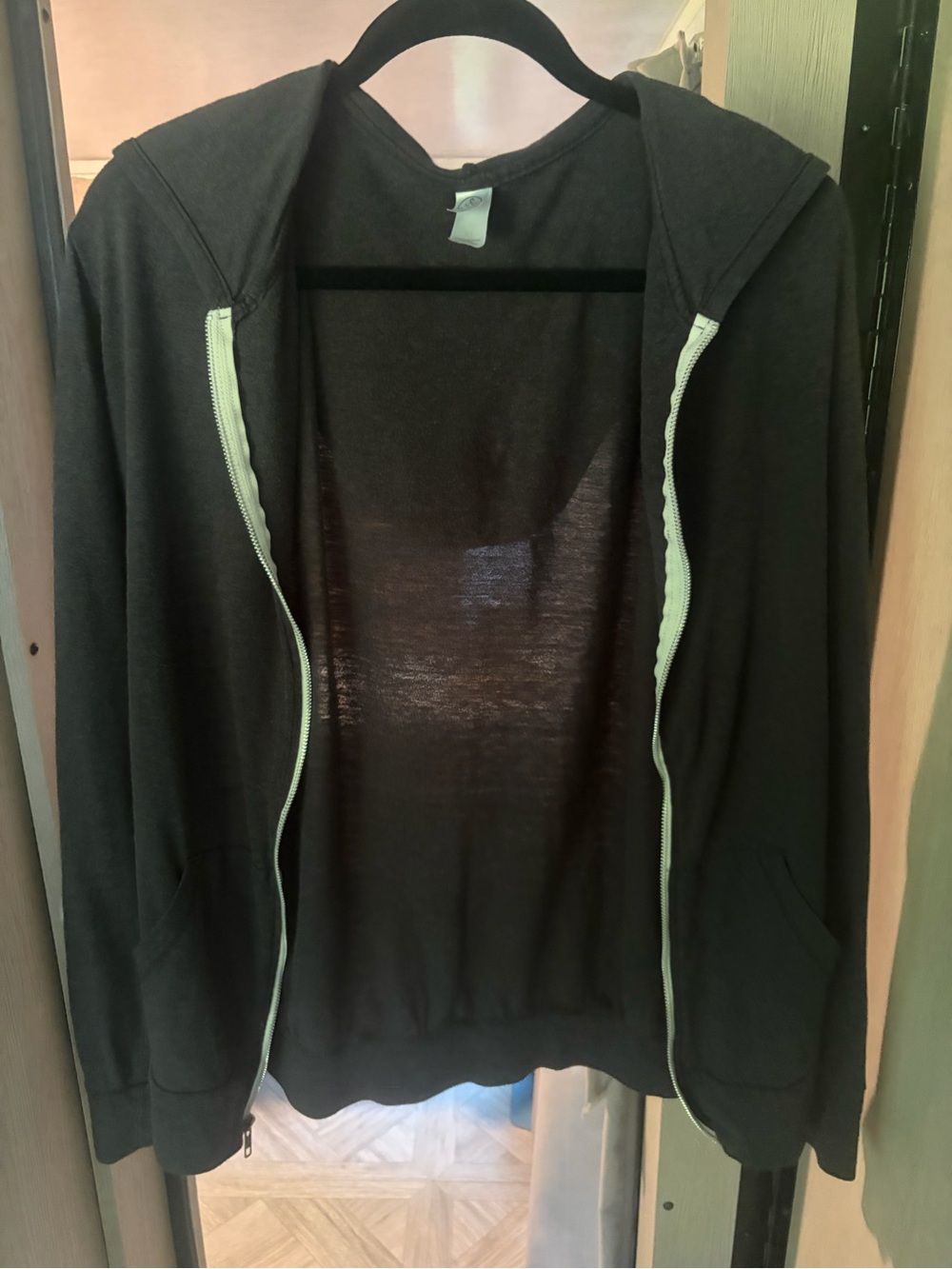 Alternative Black Hoodie with Light Gray Tag